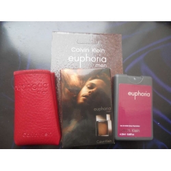 Мини-парфюм в кожаном чехле Calvin Klein Euphoria men 20 ml